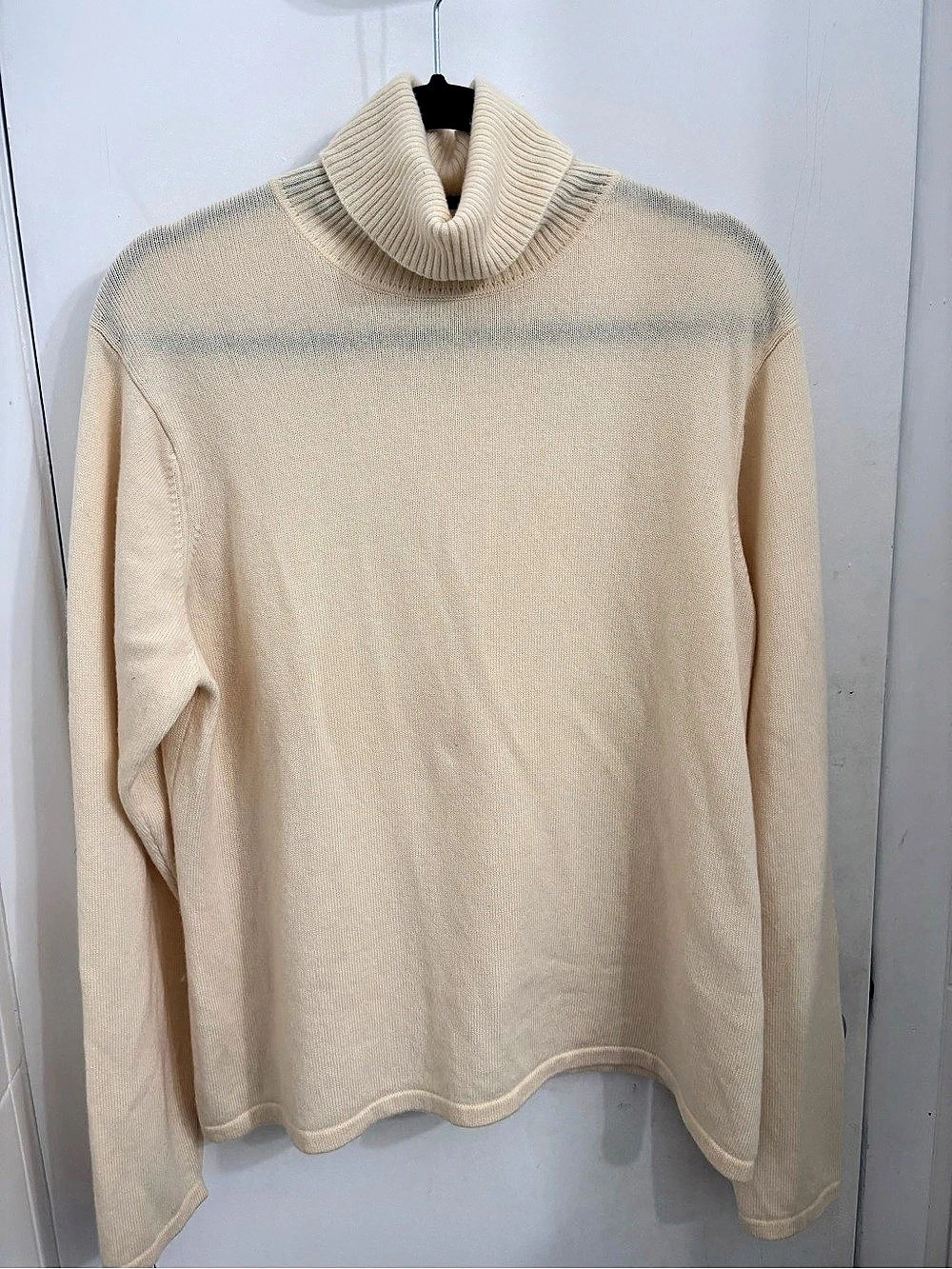 Talbots Cream Wool Blend Turtleneck XL